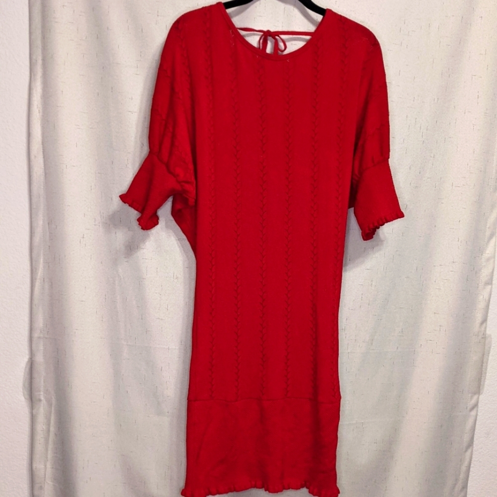 Arden B red sweater dress size small
